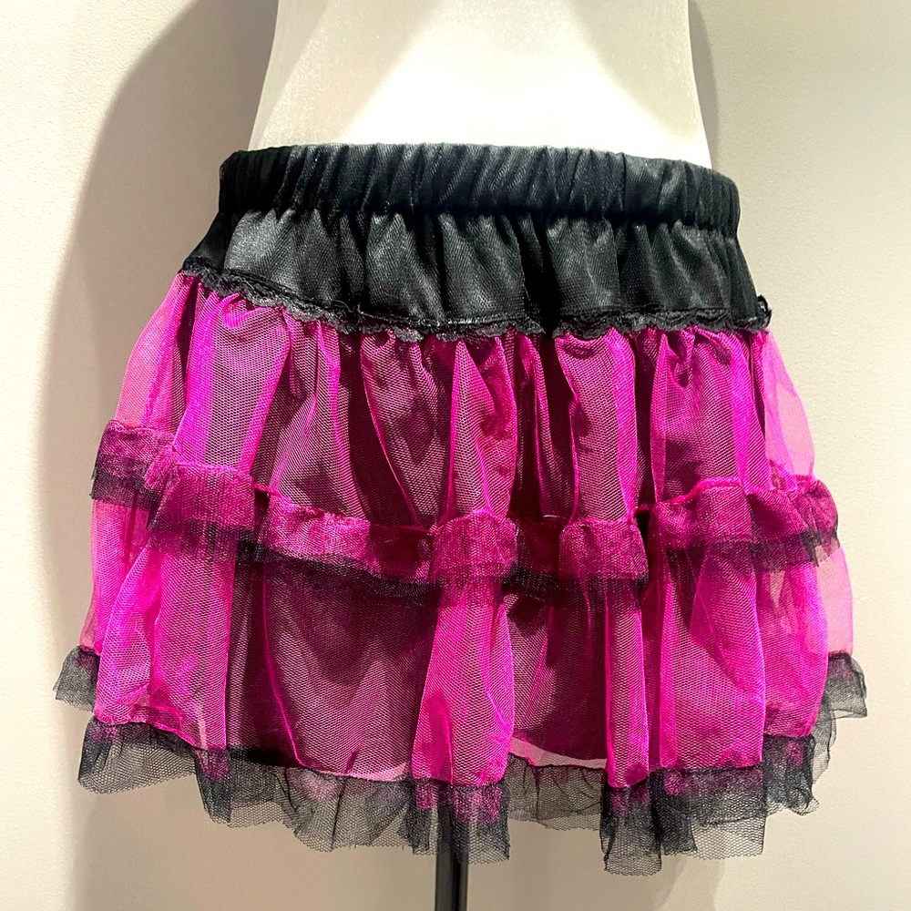 Widow black and pink tutu skirt